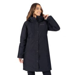 Płaszcz przeciwdeszczowy damski Marmot Chelsea Coat. Czarne płaszcze damskie Marmot, xs, bez wzorów, eleganckie, bez kołnierzyka, bez kaptura. Za 1,239.00 zł.