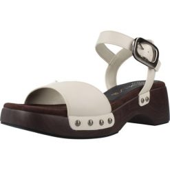 Sandały UNISA INCA GRA Biały. Białe sandały damskie Unisa, bez wzorów, ze skóry, bez obcasa, bez zapięcia. Za 350.99 zł.