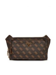 Guess Nerka Milano HMMILO P5214 Brązowy. Brązowe saszetki i nerki męskie Guess, z aplikacjami, ze skóry. Za 239.99 zł.