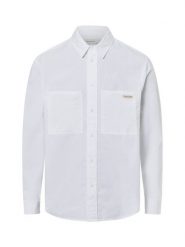 Calvin Klein Jeans Koszula Mężczyźni Regular Fit Bawełna biały, L. Białe koszule męskie Calvin Klein Jeans, l, bez wzorów, z bawełny, klasyczne, bez kołnierzyka, bez ramiączek. Za 229.95 zł.