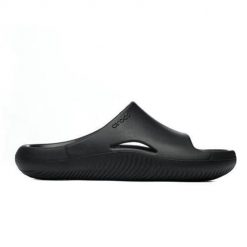 Klapki męskie Crocs Mellow Slide. Czarne klapki męskie Crocs, bez wzorów, z materiału, bez zapięcia. Za 297.00 zł.