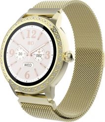 Smartwatch Denver SW-360GO Złoty (116111100100). Żółte zegarki smartwatch Denver, bez wzorów. Za 232.72 zł.