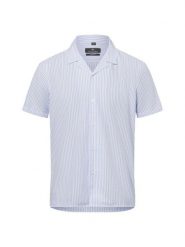 Nils Sundström koszula casual Mężczyźni Modern Fit Bawełna niebieski|biały, XXL. Białe koszule męskie Nils Sundström, na lato, m, bez wzorów, z bawełny, casualowe, bez kołnierzyka, bez ramiączek. Za 169.95 zł.
