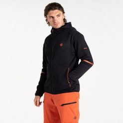 Polar narciarski męski Camber Core Stretch. Czarne bluzy sportowe męskie Dare 2B, na zimę, m, bez wzorów, z polaru, bez kaptura, narciarskie. W wyprzedaży za 259.85 zł.