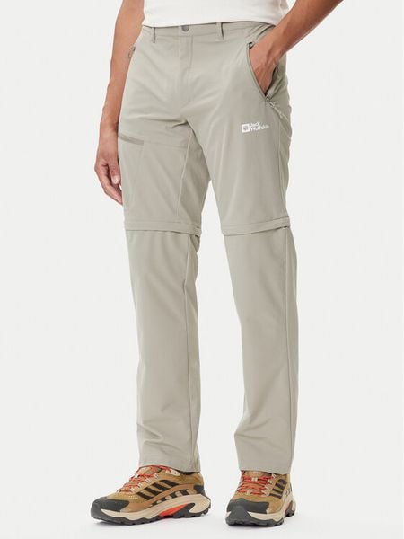 Jack Wolfskin Spodnie outdoor Pico Trail A63905 Beżowy Regular Fit. Brązowe spodnie sportowe męskie Jack Wolfskin, m, bez wzorów, z syntetyku, outdoorowe. Za 409.99 zł.