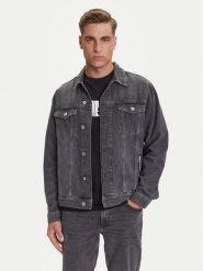 Karl Lagerfeld Jeans Kurtka jeansowa A3M14062 Szary Regular Fit. Szare kurtki męskie Karl Lagerfeld Jeans, m, bez wzorów, z bawełny, bez kaptura. Za 599.99 zł.
