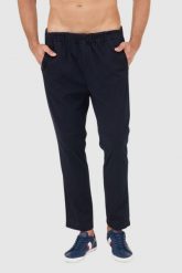 7 FOR ALL MANKIND Granatowe spodnie męskie Jogger Chino. Niebieskie eleganckie spodnie męskie 7 for all mankind, bez wzorów, z bawełny. W wyprzedaży za 559.99 zł.