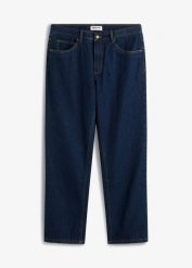 Dżinsy termiczne classic fit na miękkiej flanelowej podszewce, straight. Czarne jeansy męskie bonprix, z jeansu, klasyczne. Za 189.99 zł.