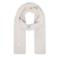 Szalik Guess. Białe szaliki damskie Guess, z aplikacjami. Za 134.99 zł.