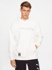 Puma Bluza RIPNDIP 622197 Écru Relaxed Fit. Bluzy męskie Puma, m, bez wzorów, z bawełny, bez ramiączek, bez kaptura. Za 259.99 zł.