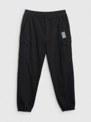 4F Spodnie dresowe joggery męskie - czarne XL. Czarne spodnie sportowe męskie 4F, m, bez wzorów, z dresówki. Za 199.99 zł.