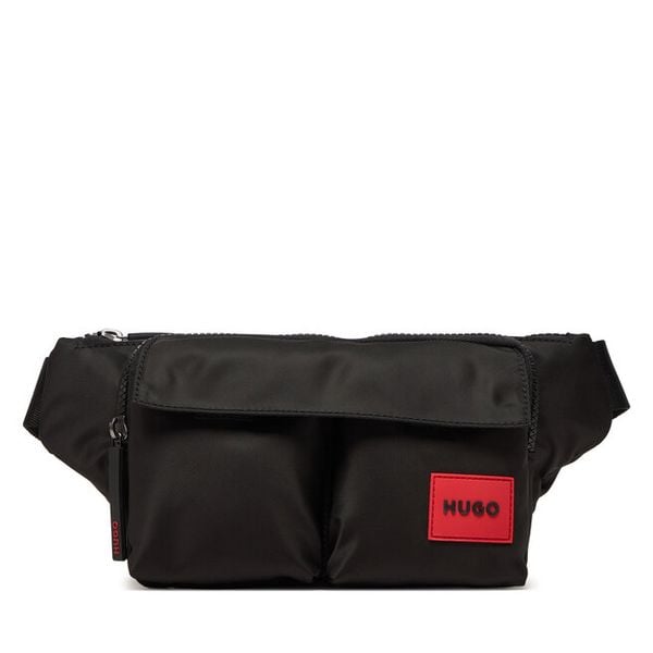 Saszetka nerka HUGO. Czarne saszetki i nerki męskie Hugo, bez wzorów. Za 329.99 zł.