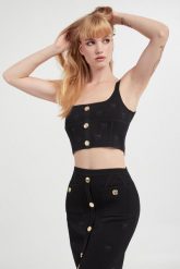 Top damski Dolly PINKO. Topy damskie Pinko, s, bez wzorów, bez kołnierzyka, bez ramiączek. W wyprzedaży za 671.40 zł.