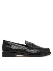 Clarks Półbuty Straven2 Penny 26320277 Czarny. Czarne półbuty damskie Clarks, bez wzorów, ze skóry, bez obcasa, na płaskiej podeszwie, bez zapięcia. Za 519.99 zł.