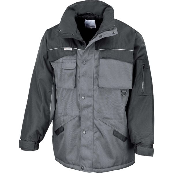 Parka Result Heavy Duty. Czarne parki męskie RESULT, na zimę, m, bez wzorów, bez kołnierzyka, bez kaptura. Za 319.50 zł.