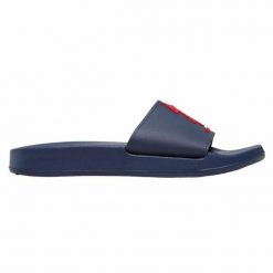 Klapki basenowe U.S. Polo Assn. GAVIO003A Granatowy. Niebieskie klapki męskie U.S. Polo Assn., bez wzorów, bez zapięcia. Za 185.50 zł.