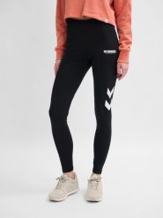 Damskie legginsy Hummel Legacy. Czarne legginsy damskie Hummel, bez wzorów, z bawełny. Za 138.54 zł.