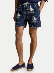 Polo Ralph Lauren Szorty kąpielowe 710B18029001 Granatowy Regular Fit. Niebieskie kąpielówki męskie Polo Ralph Lauren, m, bez wzorów, z syntetyku. Za 519.99 zł.