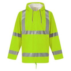 Męska Oddychająca Kurtka HiVis Flex. Brązowe kurtki męskie YOKO, m, bez wzorów, sportowe, bez kaptura. Za 514.99 zł.