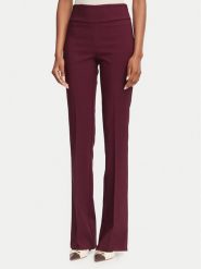 Rinascimento Spodnie materiałowe CFC0130140003 Bordowy Flare Fit. Czerwone spodnie materiałowe damskie Rinascimento, bez wzorów, z materiału. Za 464.99 zł.