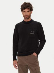C.P. Company Sweter 19CMKN061A110432A Czarny Regular Fit. Czarne swetry męskie C.P. Company, m, bez wzorów, z syntetyku, bez kołnierzyka, bez ramiączek. Za 1,189.00 zł.