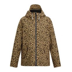 Damska Kurtka Bayletta Leopard Print Waterproof Jacket. Czarne kurtki sportowe damskie Regatta, bez wzorów, bez ramiączek, bez kaptura, trekkingowe. Za 271.99 zł.