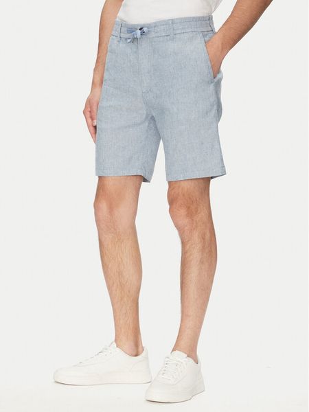 BOSS Szorty materiałowe 50536863 Niebieski Tapered Fit. Niebieskie szorty męskie Boss, bez wzorów, z materiału. Za 549.99 zł.