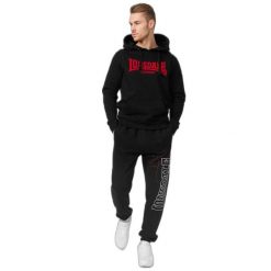 Bluza z kapturem Lonsdale One Tone. Czarne bluzy męskie Lonsdale, m, bez wzorów, z bawełny, bez ramiączek, z kapturem. Za 268.00 zł.