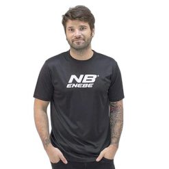 Koszulka Enebe Zircon. Czarne bluzki damskie ENEBE, bez wzorów, sportowe, bez kołnierzyka, bez ramiączek. Za 166.99 zł.