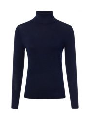 Marie Lund Sweter Kobiety drobna dzianina niebieski, XL. Niebieskie swetry nierozpinane damskie Marie Lund, xl, bez wzorów, z dzianiny, eleganckie, bez kołnierzyka, bez ramiączek. Za 179.95 zł.