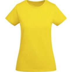 Damska Koszulka Z Krótkim Rękawem Breda. Żółte bluzki damskie ROLY, xl, bez wzorów, sportowe, bez kołnierzyka, bez ramiączek. Za 42.99 zł.