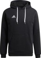Adidas adidas Entrada 22 Sweat Hoodie H57512 Czarne S. Czarne bluzy męskie Adidas, m, bez wzorów, bez kaptura. Za 126.42 zł.