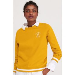 Bluza z bawełny organicznej - Żółty. Żółte bluzy damskie Reserved, l, bez wzorów, z bawełny, bez ramiączek, bez kaptura. Za 59.99 zł.