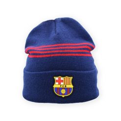 Czapka FC Barcelona - oficjalna licencjonowana. Niebieskie czapki damskie FC BARCELONA, bez wzorów, sportowe. W wyprzedaży za 89.61 zł.