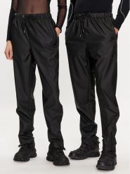 Rains Spodnie przeciwdeszczowe Rain Pants Slim W3 18580 Czarny Slim Fit. Czarne spodnie sportowe damskie Rains, bez wzorów, z syntetyku, sportowe, żeglarskie. Za 309.99 zł.