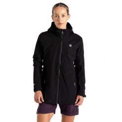 Kurtka Wodoodporna Damska Switch Up II. Czarne kurtki sportowe damskie Dare 2B, xs, bez wzorów, z materiału, bez ramiączek, z kapturem, trekkingowe. Za 188.99 zł.