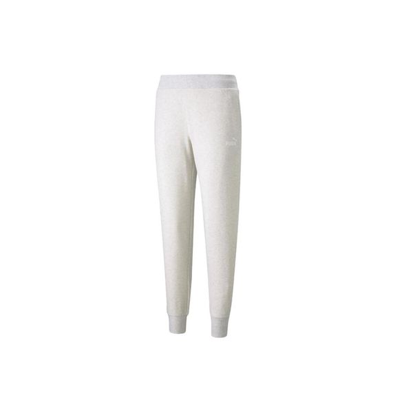 Puma Essential Logo Pants, damskie spodnie dresowe, Beżowe. Brązowe spodnie dresowe damskie Puma, bez wzorów, z bawełny, sportowe, na fitness i siłownię. Za 149.99 zł.