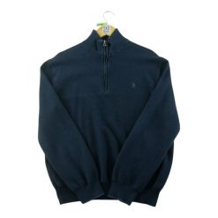 Second life - Sweter męski z wysokim kołnierzem na zamek - Stan bardzo dobry. Niebieskie swetry męskie Ralph Lauren, m, bez wzorów, z tkaniny, eleganckie, bez kołnierzyka, bez ramiączek. Za 256.96 zł.