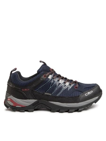 CMP Trekkingi Rigel Low Trekking Shoes Wp 3Q54457 Granatowy. Niebieskie buty zimowe męskie CMP, bez wzorów, z materiału, bez obcasa, bez zapięcia. Za 249.99 zł.