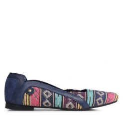 Baleriny Maciejka. Niebieskie balerinki damskie Maciejka, bez wzorów, bez obcasa, bez zapięcia. Za 339.99 zł.