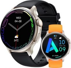 Smartwatch Rubicon Zegarek SMARTWATCH Rubicon RNCF12 black/orange. Czarne zegarki smartwatch Rubicon, bez wzorów. Za 269.00 zł.