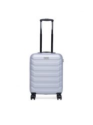 Gino Rossi Walizka kabinowa GIN-S-003-05-SILVER Srebrny. Szare walizki damskie Gino Rossi, bez wzorów, z materiału. Za 259.99 zł.
