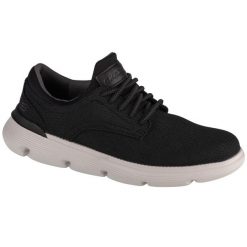 Buty sportowe Sneakersy męskie, Garza - Reardon. Czarne buty sportowe męskie Skechers, bez wzorów, bez zapięcia, trekkingowe. Za 279.99 zł.