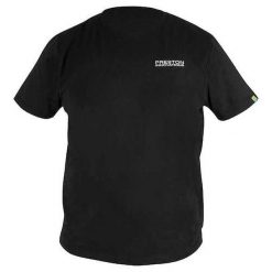 Koszulka Wędkarska Preston Black T-Shirt. Czarne bluzki damskie PRESTON INNOVATIONS, xl, bez wzorów, sportowe, bez kołnierzyka, bez ramiączek. Za 99.99 zł.