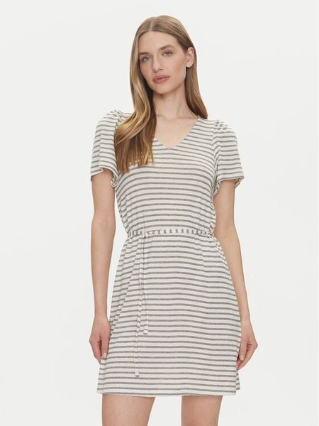 Vero Moda Sukienka letnia Gina 10325612 Beżowy Regular Fit. Brązowe sukienki damskie Vero Moda, na lato, xl, bez wzorów, z syntetyku, bez kołnierzyka, bez ramiączek. Za 99.99 zł.