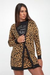 Kardigan damski w panterkę DKNY. Kardigany damskie DKNY, s, bez wzorów, bez kołnierzyka. Za 569.00 zł.