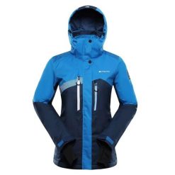 Damska kurtka narciarska Alpine Pro Deara 2. Niebieskie kurtki sportowe damskie Alpine Pro, l, bez wzorów, z meshu, bez ramiączek, bez kaptura, narciarskie. Za 943.15 zł.