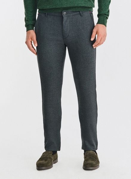 PAKO LORENTE - Grafitowe spodnie męskie. Szare spodnie materiałowe męskie Pako Lorente, bez wzorów, z elastanu. Za 249.99 zł.