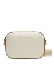 Tommy Hilfiger Torebka AW0AW17450 Écru. Listonoszki damskie Tommy Hilfiger, bez wzorów, ze skóry, bez dodatków. Za 369.99 zł.