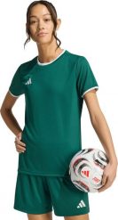 Adidas Koszulka damska adidas Entrada 26 Jersey zielona KE9833 S. Zielone bluzki damskie Adidas, s, bez wzorów, z jersey, bez kołnierzyka, bez ramiączek. Za 86.34 zł.